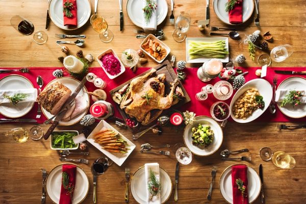 Christmas,Family,Dinner,Table,Concept